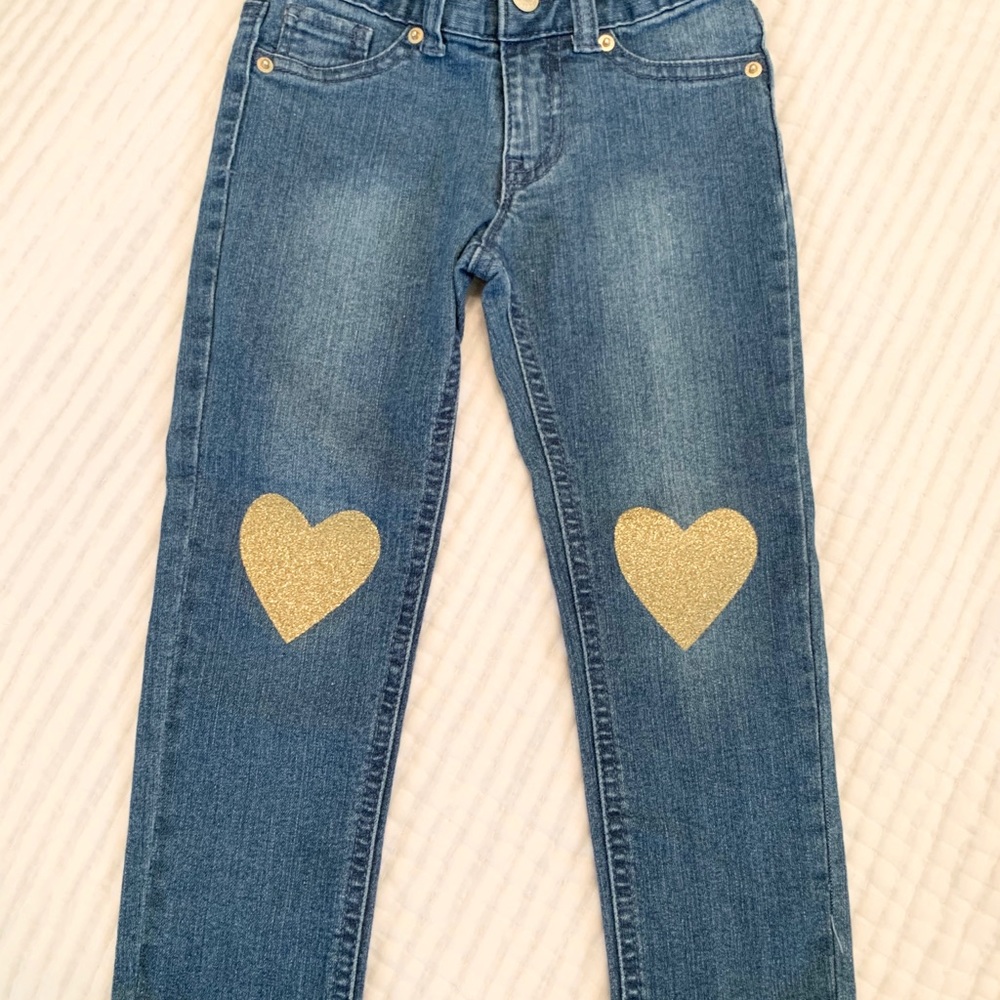 Gold heart skinnies 💛 Cat & Jack 4T